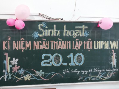 Sinh hoạt kỉ niệm ngày thành lập Hội Liên Hiệp Phụ Nữ Việt Nam