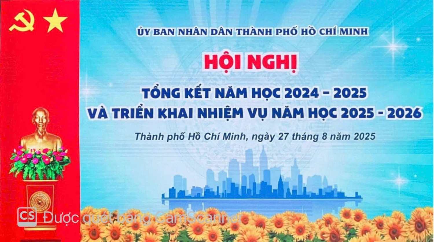 TRƯỜNG TIỂU HỌC NGUYỄN DU THAM GIA "HỘI NGHỊ TỔNG KẾT NĂM HỌC 2024 - 2025 VÀ TRIỂN KHAI NHIỆM VỤ NĂM HỌC 2025 -2026"
