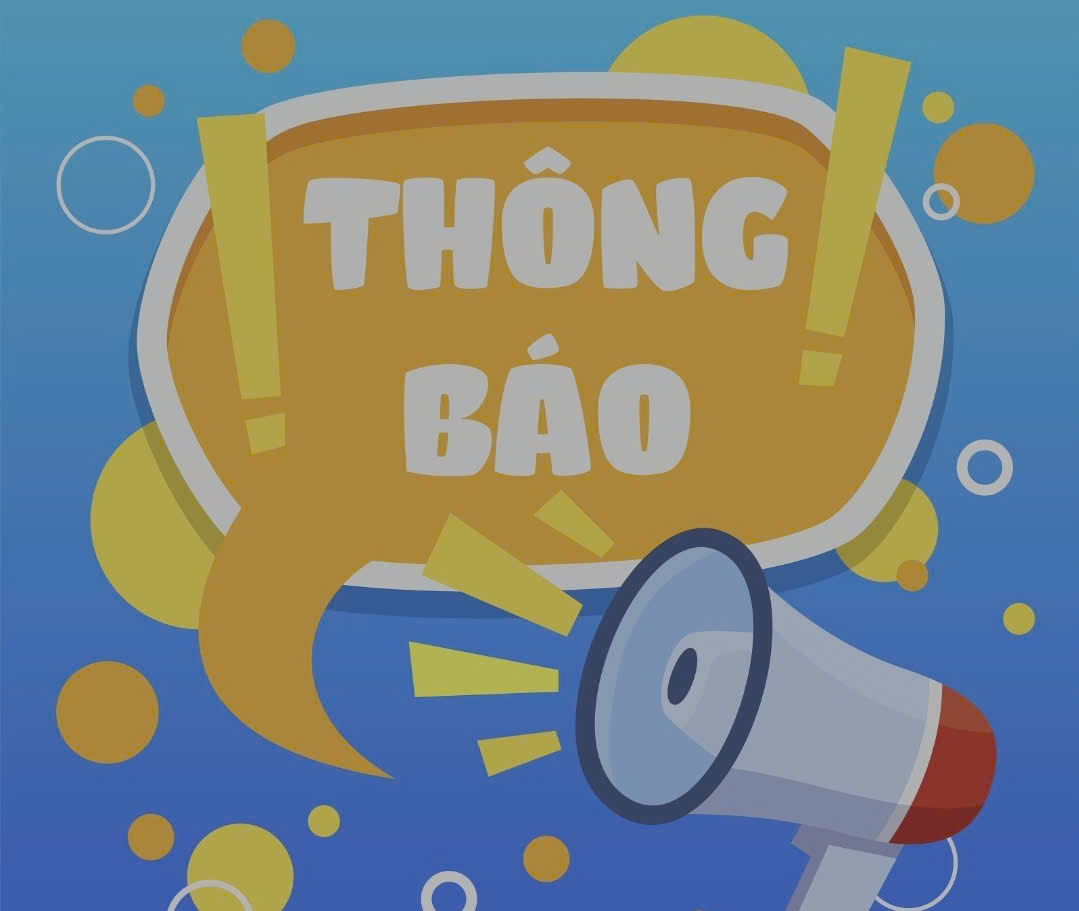 THÔNG BÁO