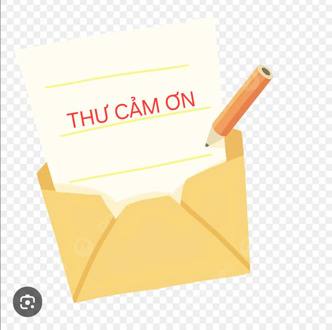 THƯ CẢM ƠN